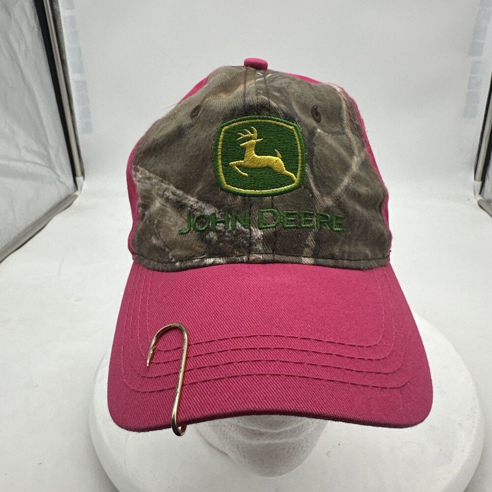 John Deer Edition Pink Camo Baseball Hat Cotton blend Adjustable